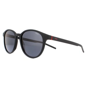 Hugo by Hugo Boss Runde Mens Matte Schwarz Grau Sonnenbrille