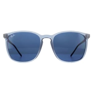 Ray-Ban Square Herren Sonnenbrille Transparent Blau mit blauen Verlauf