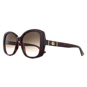 Gucci Schmetterling Damen Sonnenbrille Havana Braun Gradient