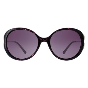 INVU Round Womens Dark Tortoise Lila Demi Gold Lila Polarized B2117