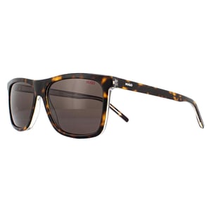 Hugo by Hugo Boss Rectangle Mens Havanna Crystal Brown Sonnenbrillen