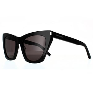 Saint Laurent Cat Eye Damen Schwarz Grau Sonnenbrille