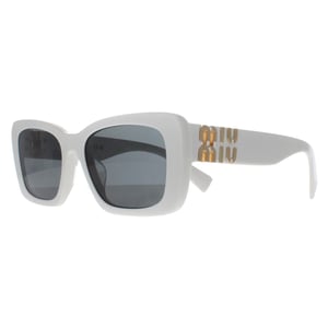 Miu Miu MU07YS 1425S0 weiÃŸ dunkelgrau Sonnenbrille