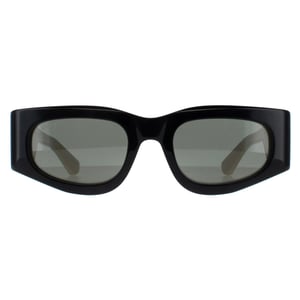 Gucci Rectangle Womens Schwarz mit Elfenbein Grau GG1664S