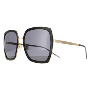 Hugo Boss Square Damen Gold Schwarz Grau BOSS 1208/S
