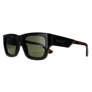 Gucci Square Herren Dunkelbraun mit Havanna Grün GG1668S