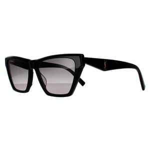 Saint Laurent Cat Eye Damen Schwarz Grau Gradient Sonnenbrille