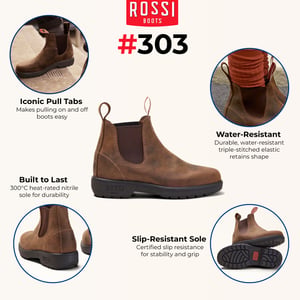 Rossi 303 Endura Chelsea-Stiefel aus hellbraunem Leder