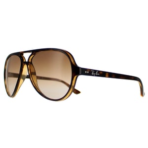 Ray-Ban Aviator Unisex-Sonnenbrille in Havannabraun mit Farbverlauf