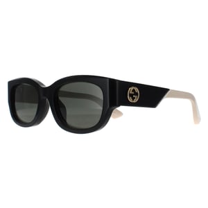 Gucci Square Womens Schwarz mit Elfenbein Grau GG1667SK