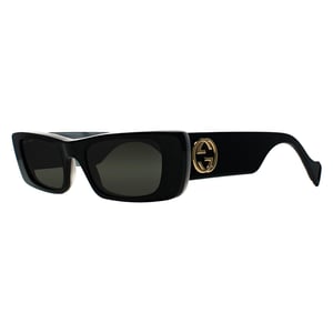 Gucci Rectangle Womens Schwarz Grau GG0516S
