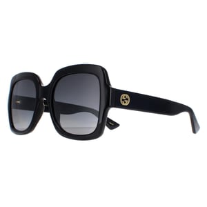 Gucci Square Womens Schwarz Grau Gradient Polarisiert GG1337S