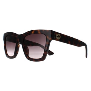 Gucci Quadratische Damen Sonnenbrille Havanna Braun Verlauf GG1714S