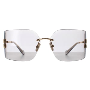 Miu Miu MU54YS 5AK30B Gold hellgrau Sonnenbrille