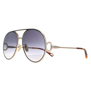 Chloe Aviator Damen Gold Schwarz Grau Gradient CH0145S