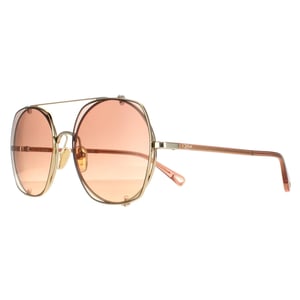 Chloe Pilotenbrille Damen Gold Braun Farbverlauf CH0042S
