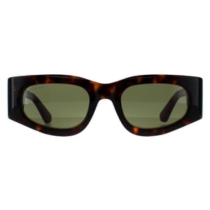 Gucci Rectangle Womens Havanna mit Grün und Rot Grün GG1664S