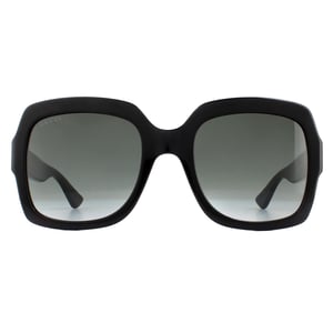 Gucci Square Womens Schwarz Grau Gradient Sonnenbrille GG0036SN
