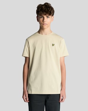 Baumwoll-T-Shirt mit Rundhalsausschnitt