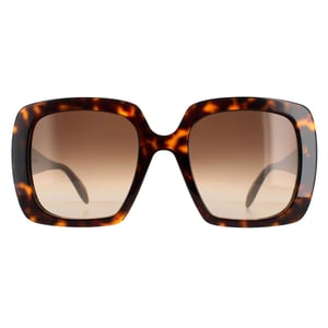 Alexander McQueen Square Damen Schildpatt Braun Gradient AM0378S