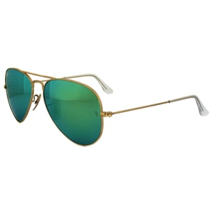 Ray-Ban Sonnenbrille Aviator 3025 112/19 Matt Gold Grün Spiegel 62mm