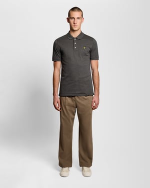 Feines Baumwoll-Slub-Poloshirt