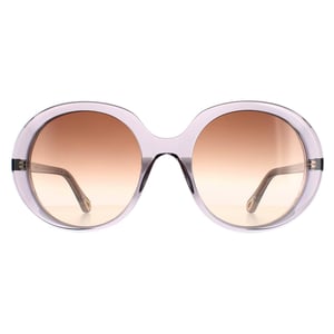 Chloe Oval Womens Transparent Grau Braun Gradient CH0007S