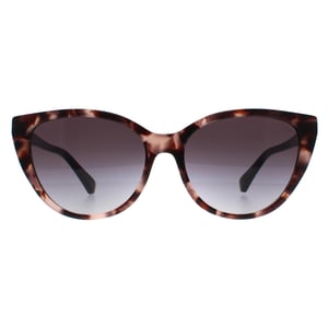 Emporio Armani Katzenaugen Damen Shiny Pink Havana Grau Verlauf EA4162