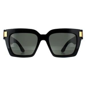 Gucci Square Womens Schwarz mit Gold Grau GG1689S