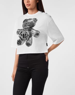 T-Shirt Rundhalsausschnitt Teddy