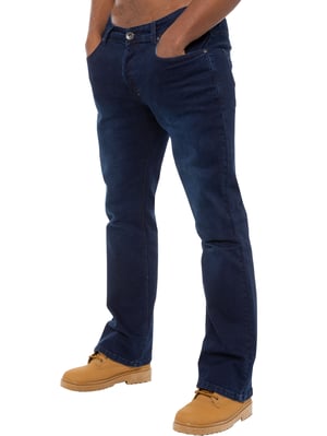 Enzo Herren Bootcut Stretch Denim Jeans