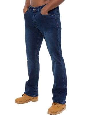 Enzo Herren Bootcut Stretch Denim Jeans