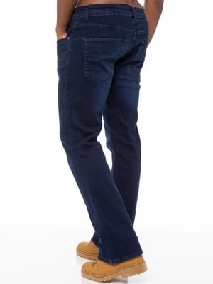 Enzo Herren Bootcut Stretch Denim Jeans