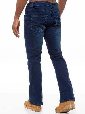 Enzo Herren Bootcut Stretch Denim Jeans