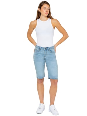 Enzo | Lange Denim-Shorts für Damen