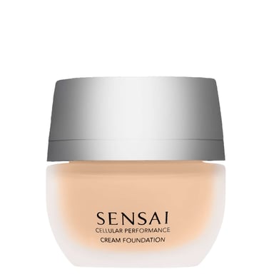 SENSAI Cellular Performance Cream Foundation CF21 Zarte Beigefarbe, 30 ml, Illuminierender Vollschutz