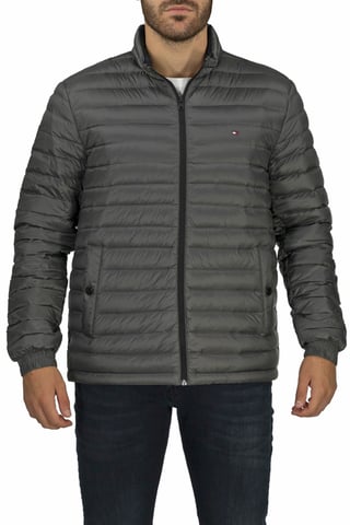 Tommy Hilfiger Homme Veste compressible Regular fit manches longues Gris