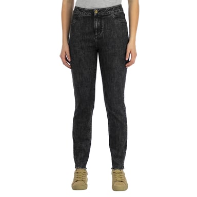 Armani Exchange Femme Pantalon Cinq Poches  Regular fit Longueur de la cheville  Gris