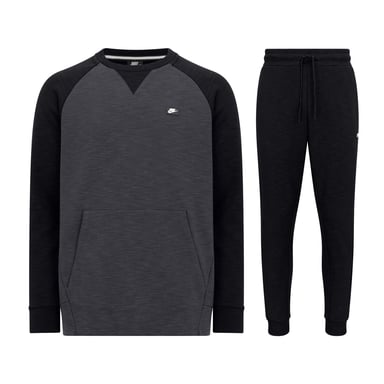 Nike Sportswear Optic Rundhals-Trainingsanzug in Schwarz