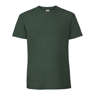 Fruit of the Loom Herren Iconic Premium Ringspun Baumwolle T-Shirt (Flasche grün)