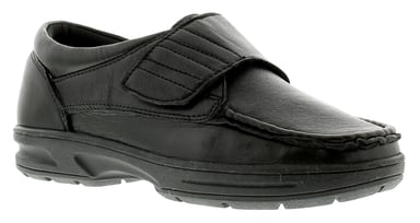 Dr Keller Texas Mens Leather Casual Shoes Black