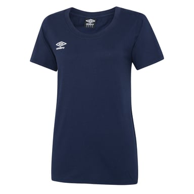 Umbro Damen/Damen Club Freizeit-T-Shirt (Marineblau/Weiß)