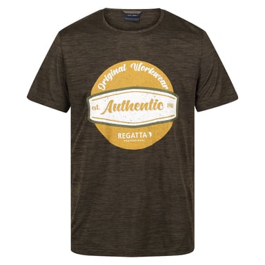 Regatta - "Original" T-Shirt Feuchtigkeitsabweisend für Herren (Dunkel-Khaki meliert)