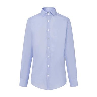Men's Hackett, Mayfair Giro Inglese Single Cuff Shirt in Sky