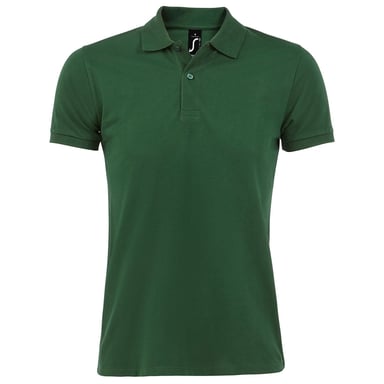 SOLS Mens Perfect Pique Kurzarm-Poloshirt (flaschengrün)