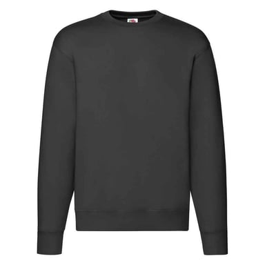 Fruit of the Loom - "Premium" Sweatshirt Überschnittene Schulter für Herren (Schwarz)