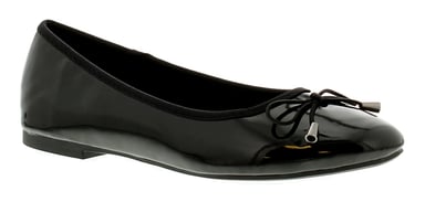 Platino Womens Flat Shoes Brittany 2 Slip On black