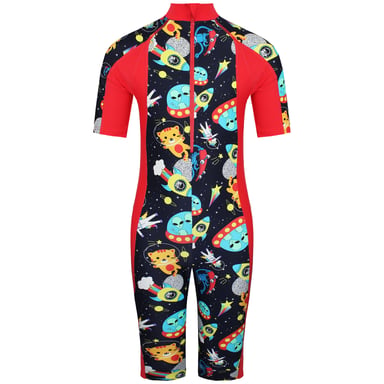 Speedo Junior-Badeanzug mit kurzem Reißverschluss und Sonnenschutz