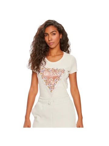 Guess Damen-T-Shirt mit Blumenmuster