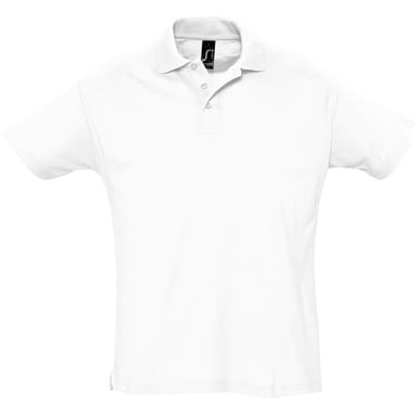 SOLS Herren Sommer II Pique Kurzarm-Poloshirt (Weiß)